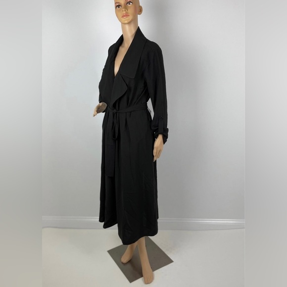 Black Belted Long Sleeve Cardigan - Picture 6 of 9